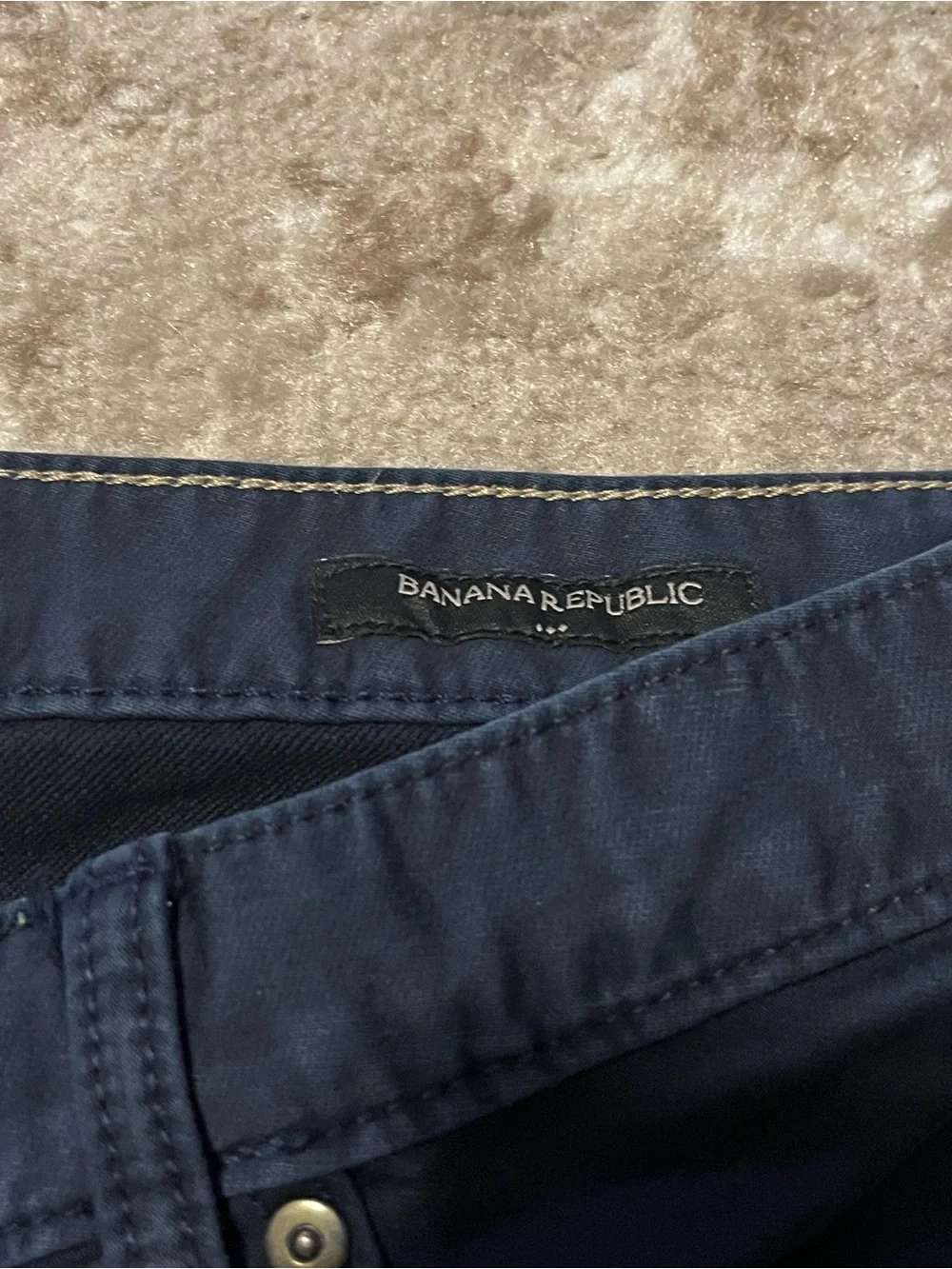 BANANA REPUBLIC Athletic Fit Travel Jeans Dark Blue Size 34x32